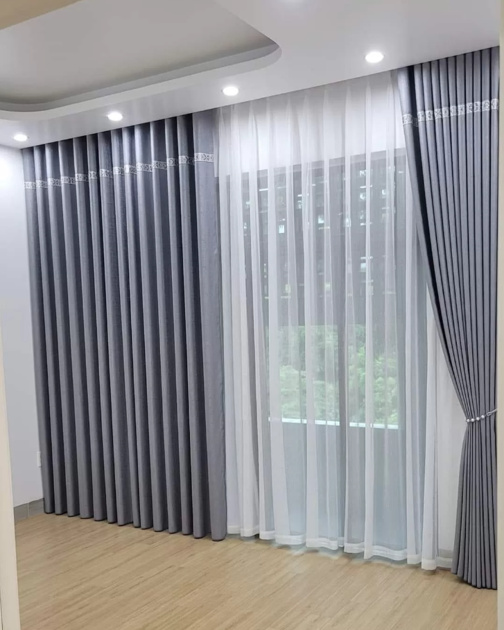 Rèm Hai Lớp Thiết Kế Sang Trọng